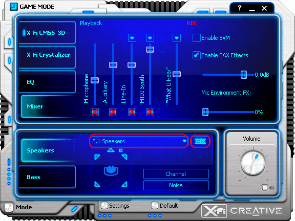 Speaker configuration